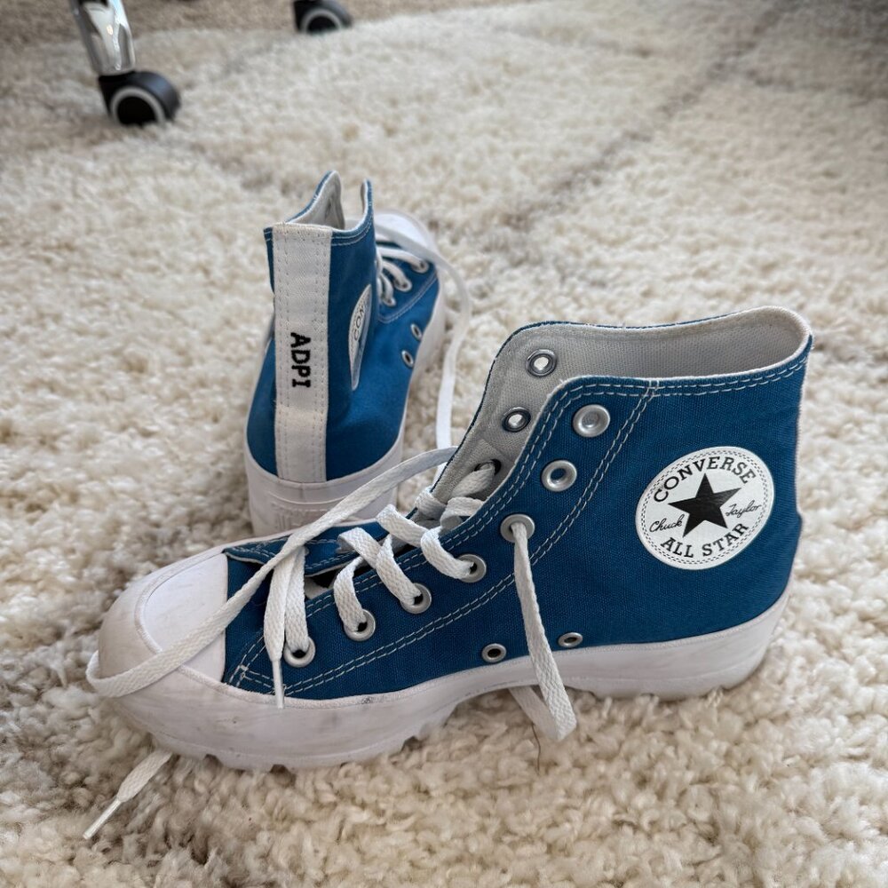 Custom Alpha Delta Pi Platform Converse Shoes - image 2
